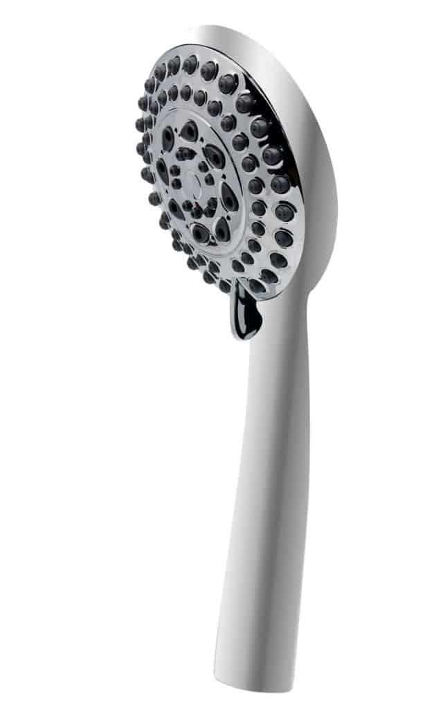 Luxury 5 Functions Hand Held Shower Head All Chrome Finish, Spray, Massage and Aerated